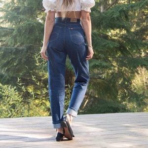 Vintage Gray Lee High Waisted Jeans